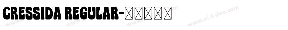 Cressida Regular字体转换